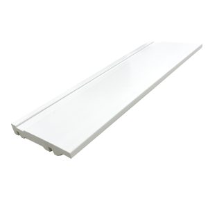 RODAPÉ 10CM BRANCO COM FRISO POLIESTIRENO BARRA COM 2,40M 15MM 10CM