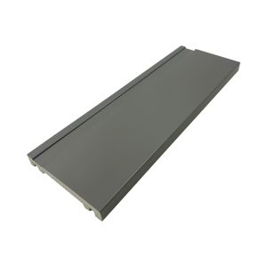 RODAPÉ 10CM CINZA COM FRISO POLIESTIRENO BARRA COM 2,40M 15MM 10CM