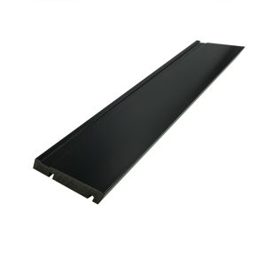 RODAPÉ 10CM PRETO COM FRISO POLIESTIRENO BARRA COM 2,40M 15MM 10CM