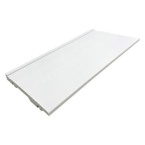 RODAPÉ 15CM BRANCO COM FRISO POLIESTIRENO BARRA COM 2,40M 15MM 15CM
