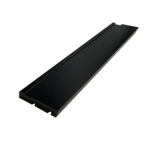 RODAPÉ 7CM PRETO COM FRISO POLIESTIRENO BARRA COM 2,40M 15MM 7CM